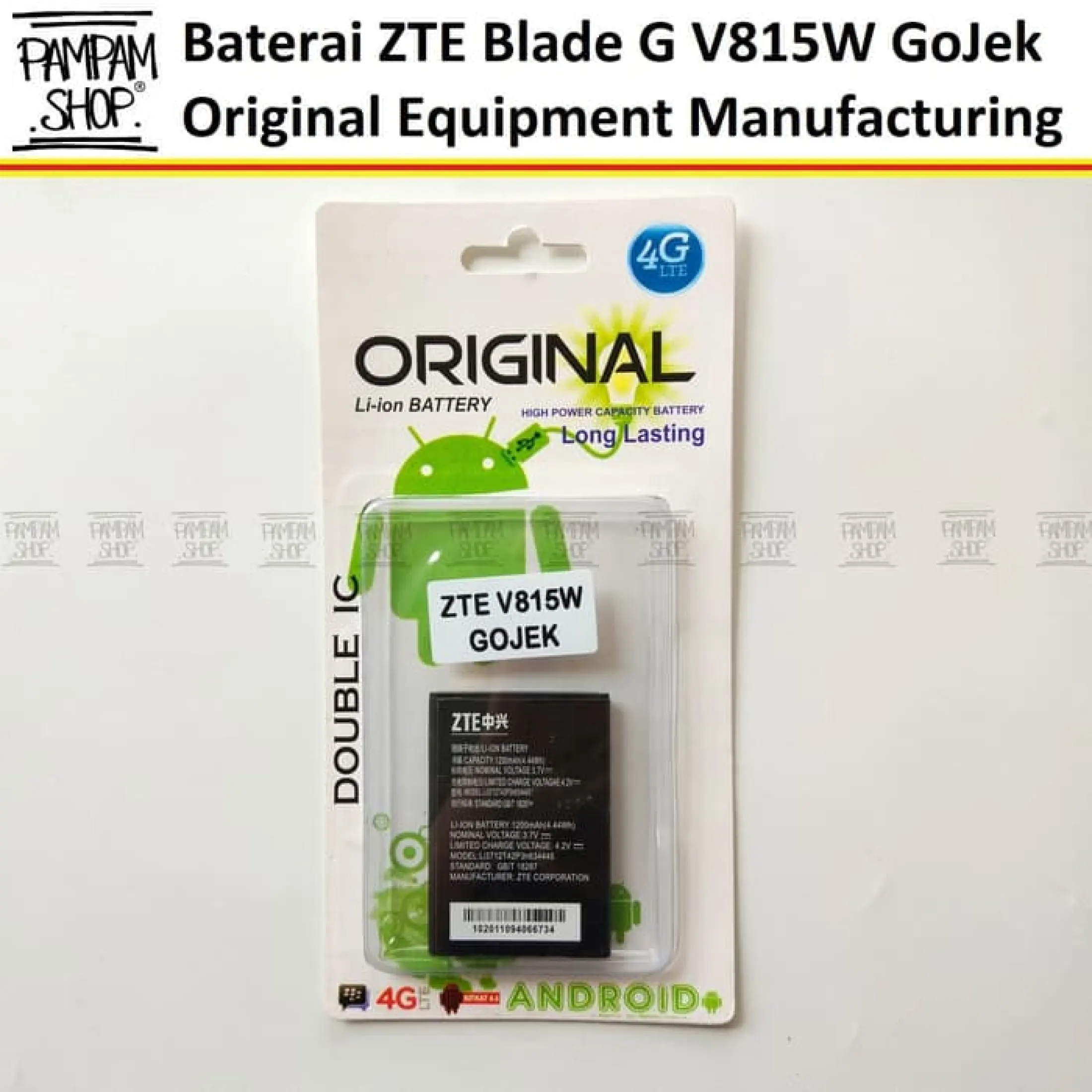 Baterai Handphone Zte Blade G V815w Go Jek Gojek Original Oem Batre Batrai Battery Ori V815 Lazada Indonesia