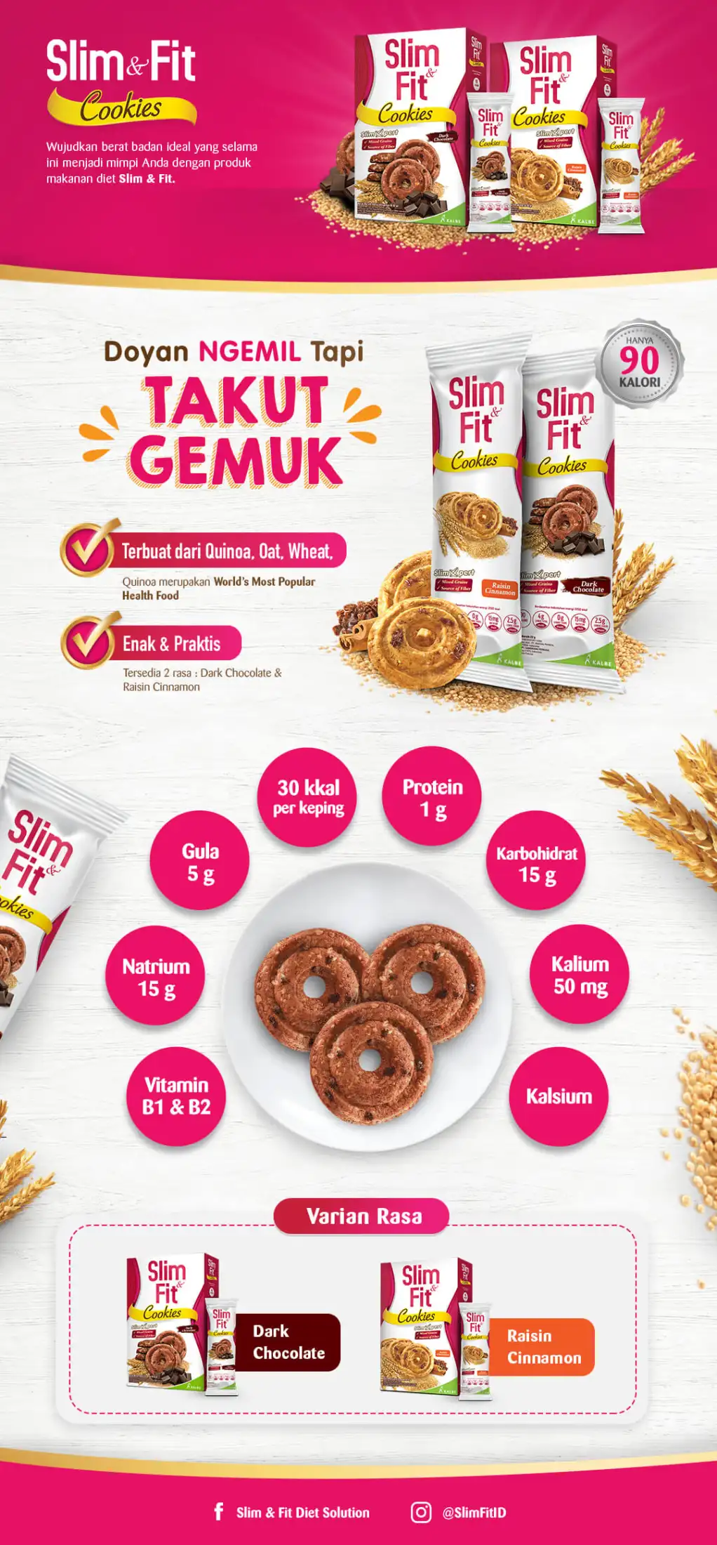 Slim Fit Cookies Cinnamon Cemilan Rendah Kalori Untuk Diet Lazada Indonesia