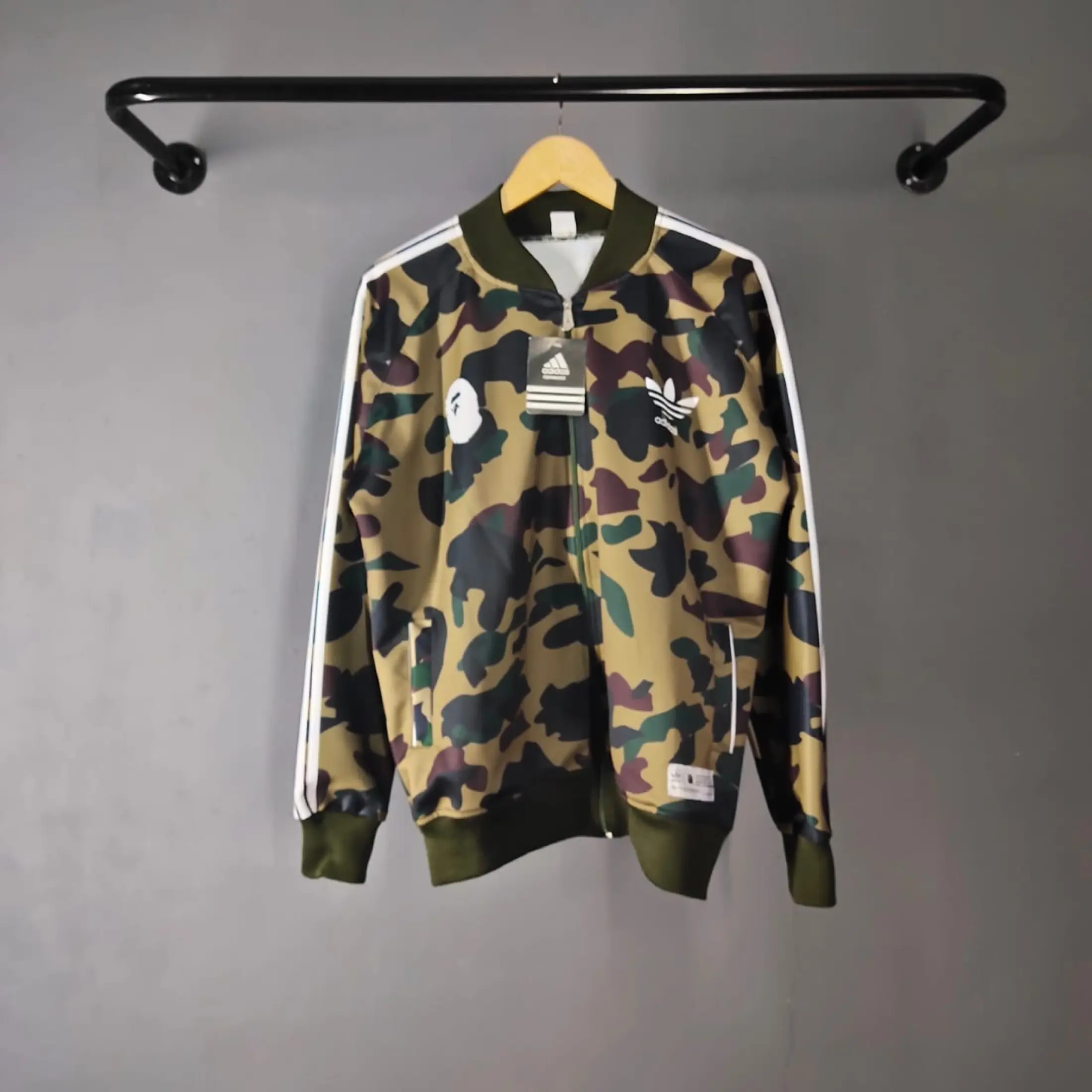 harga jaket adidas x bape
