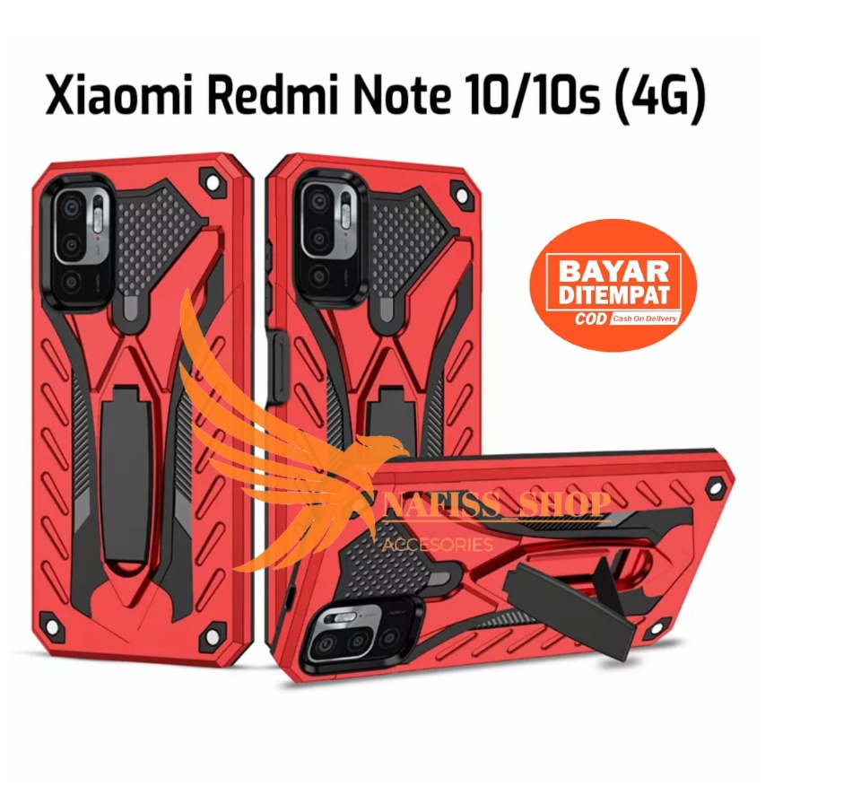 CASE HP XIAOMI REDMI NOTE 10/10S 4G casing standing robot hard
