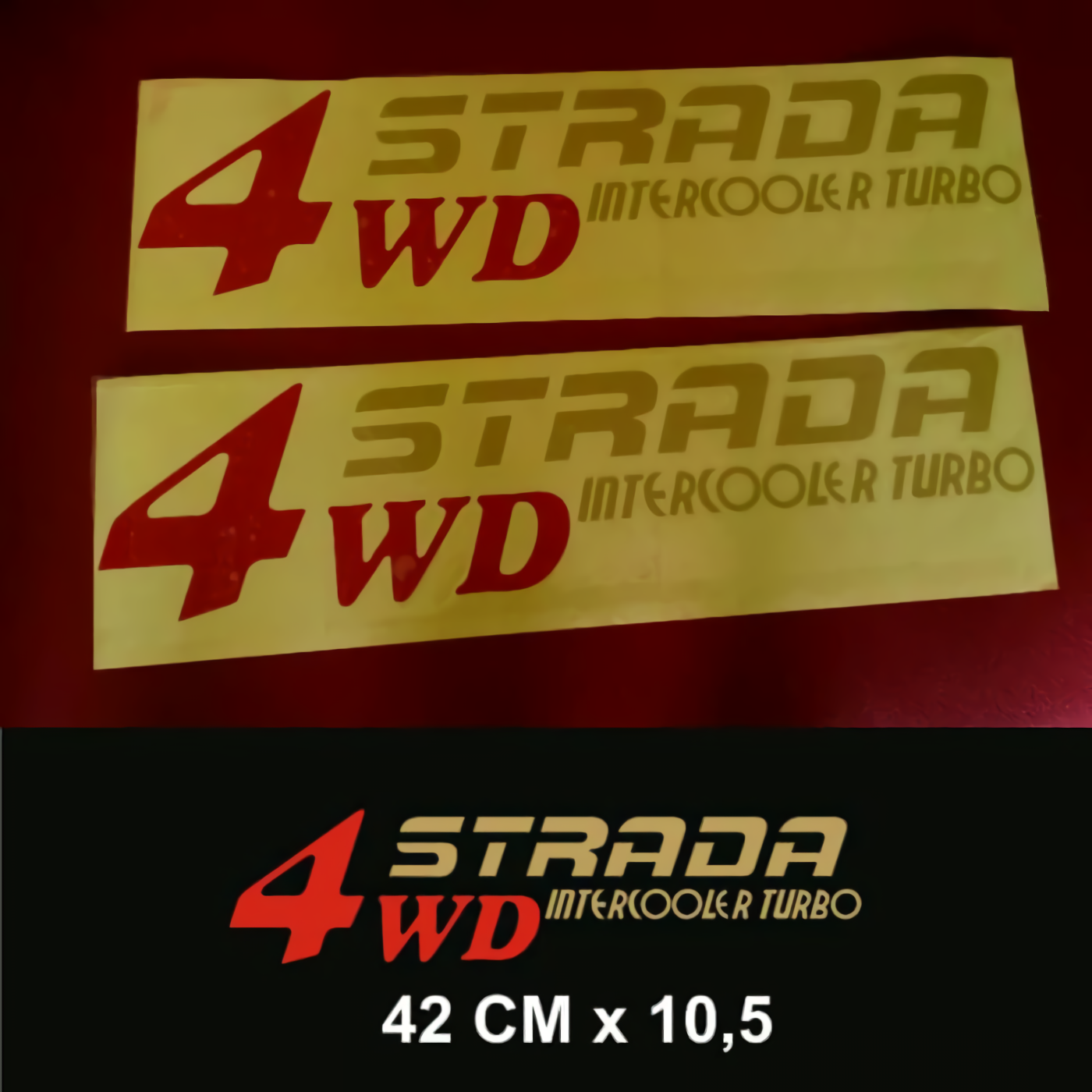 Sticker Stiker 4wd Strada Intercooler Turbo Mitsubishi L200 Triton Lazada Indonesia