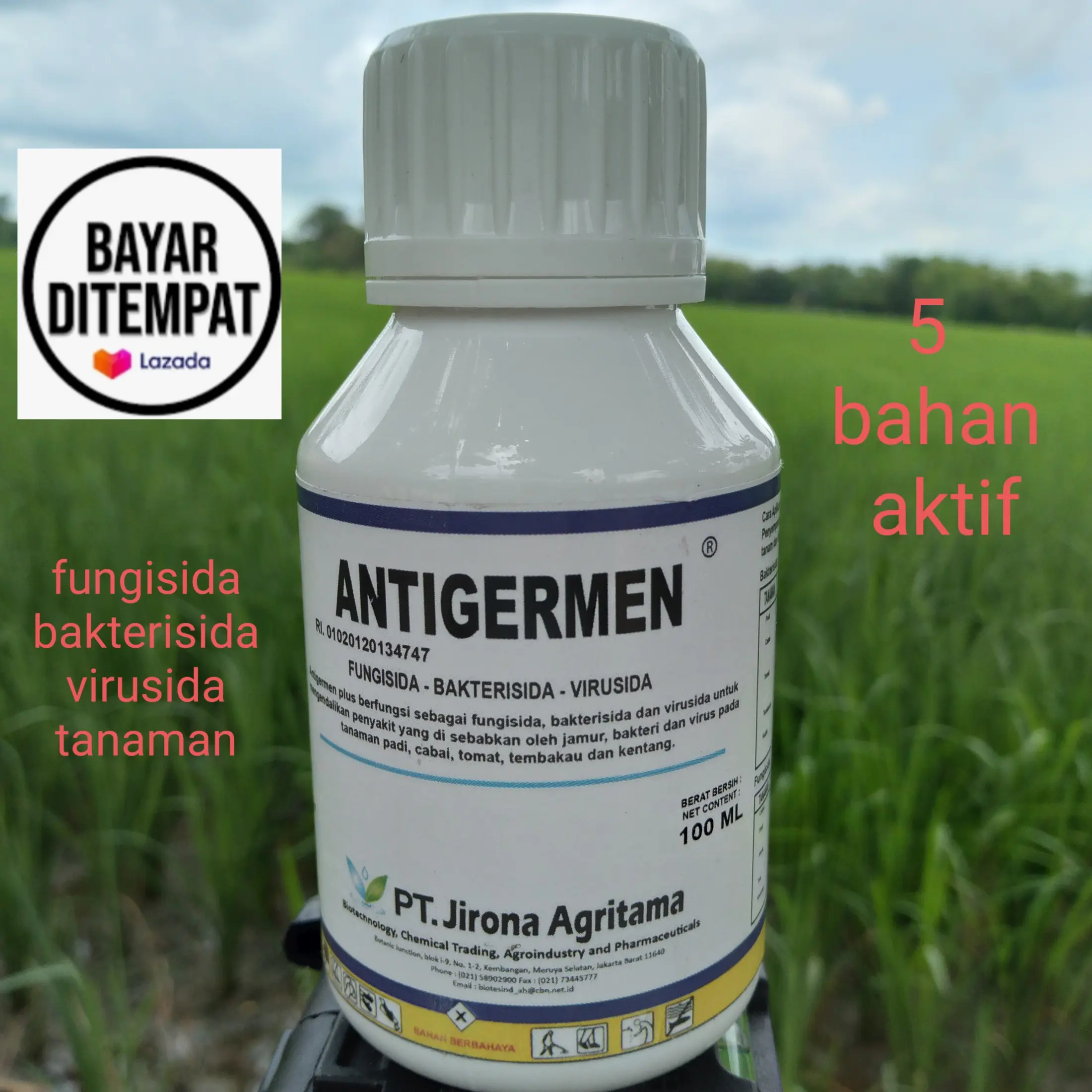 Antigermen 100 Ml 5 Bahan Aktif Tutup Dobel Dalam Bakterisida Virusida Fungisida Antijermen Obat Tanaman Lazada Indonesia