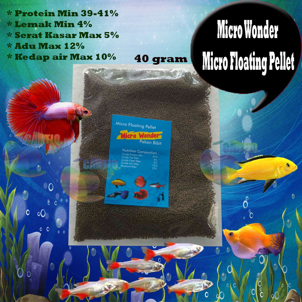 Pakan Ikan Hias Micro Wonder Micro Floating Pellet Makanan Ikan