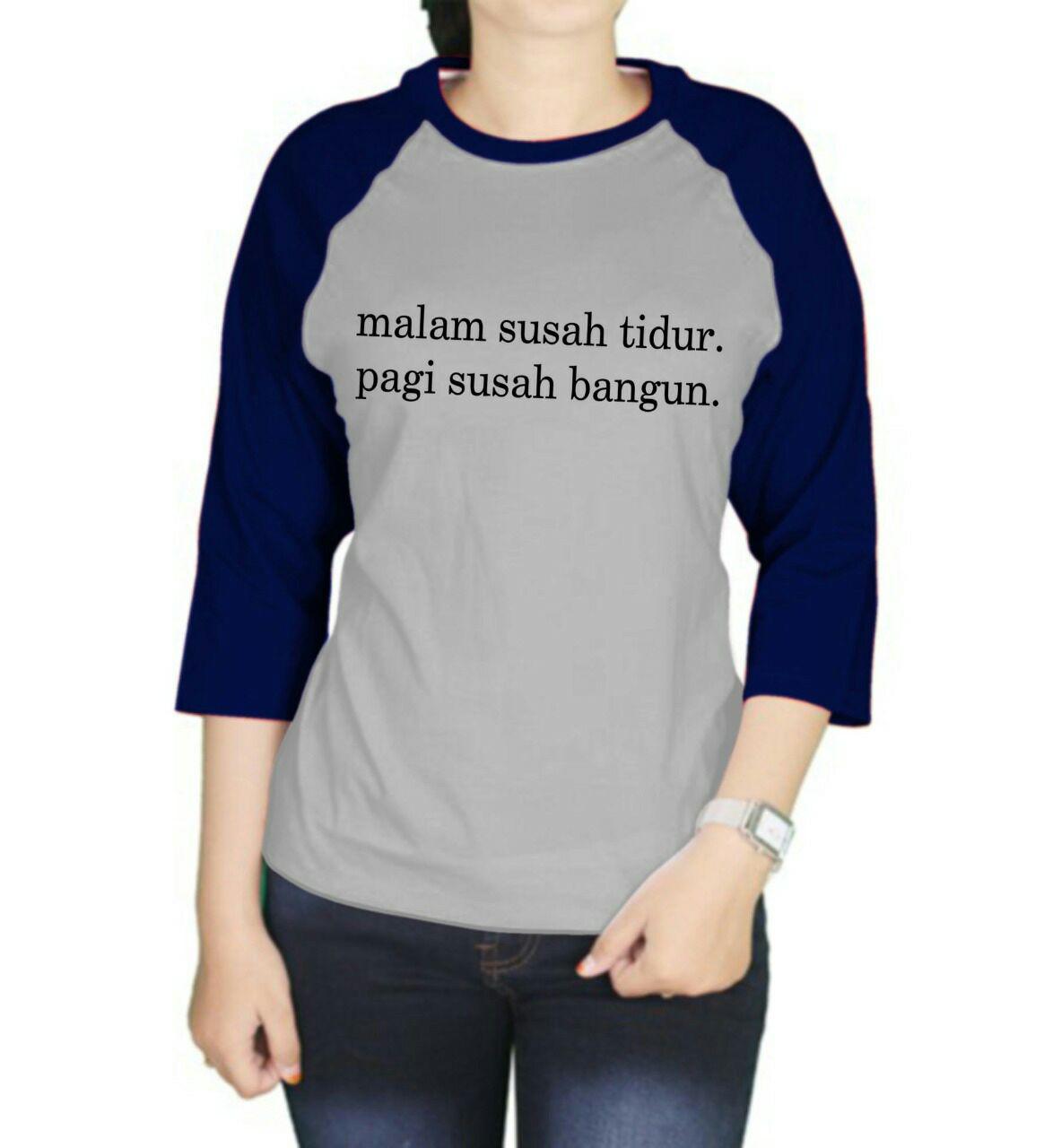  Model  Kaos  Lengan  3  4  Wanita  Desain Kaos  Menarik