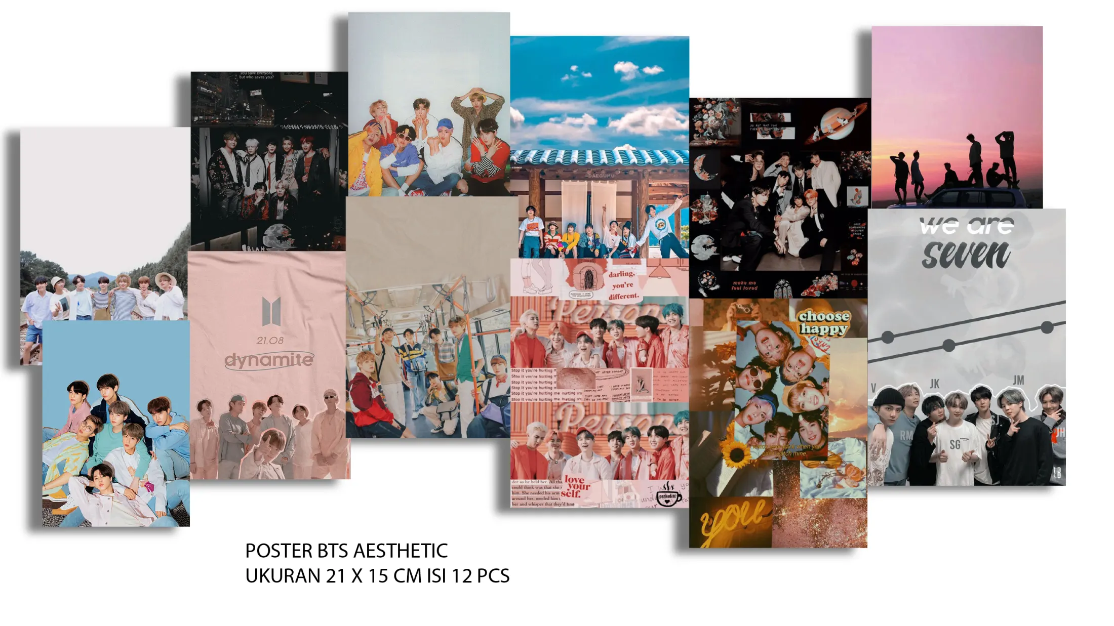 Poster Aesthetic Bts Murah Wall Poster Tumbler A5 Isi 12 Lembar Poster Dinding Kamar Ruang Tamu Gratis Ongkos Kirim Bayar Di Tempat Lazada Indonesia