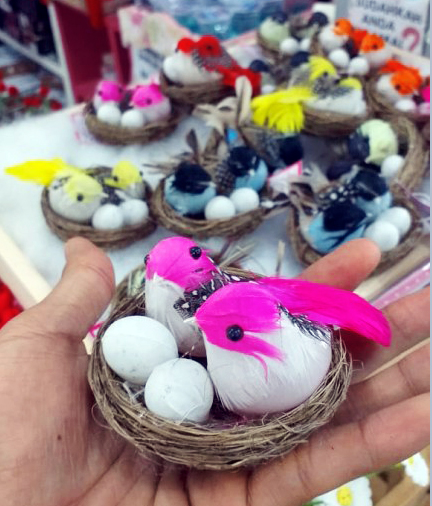 Gl Sangkar Burung Sintesis Sepasang Hiasan Taman Decorasi Rumah