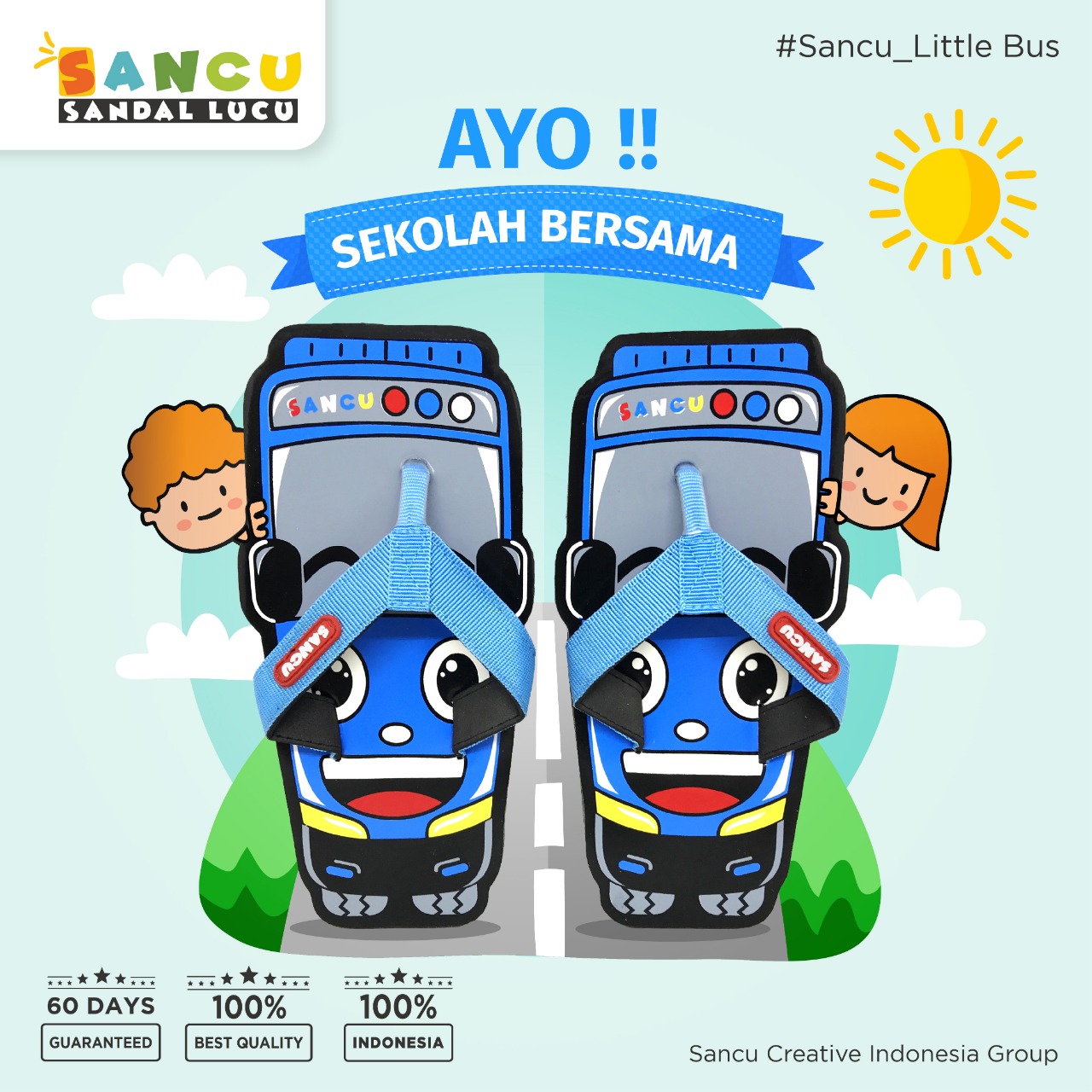 Aneka Shop Sancu Sandal Tayo Lucu Anak Dewasa Lazada