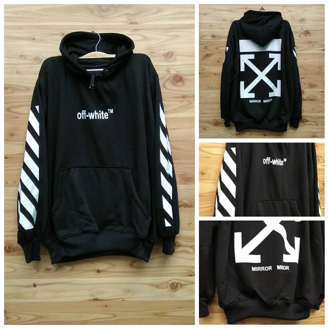 jaket hoodie off white