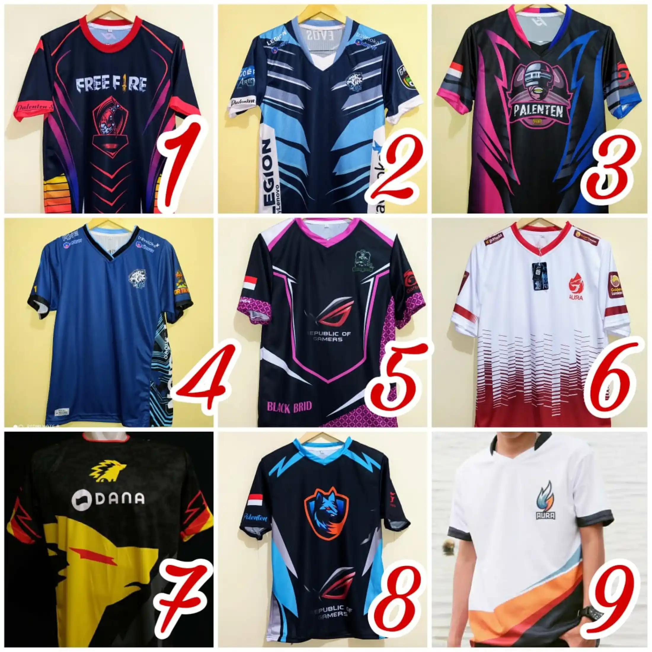 baju esport ff