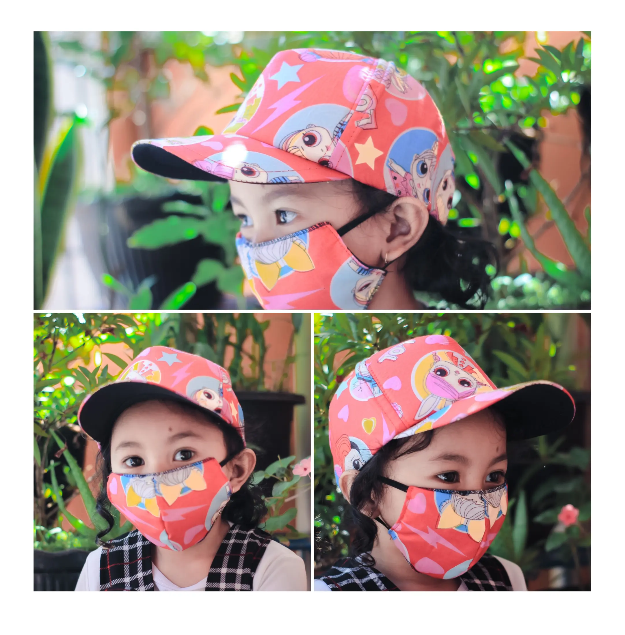 TOPI MASKER ANAK 312 Tahun MOTIF KARTUN FULL PRINT Pucukshop Lazada Indonesia