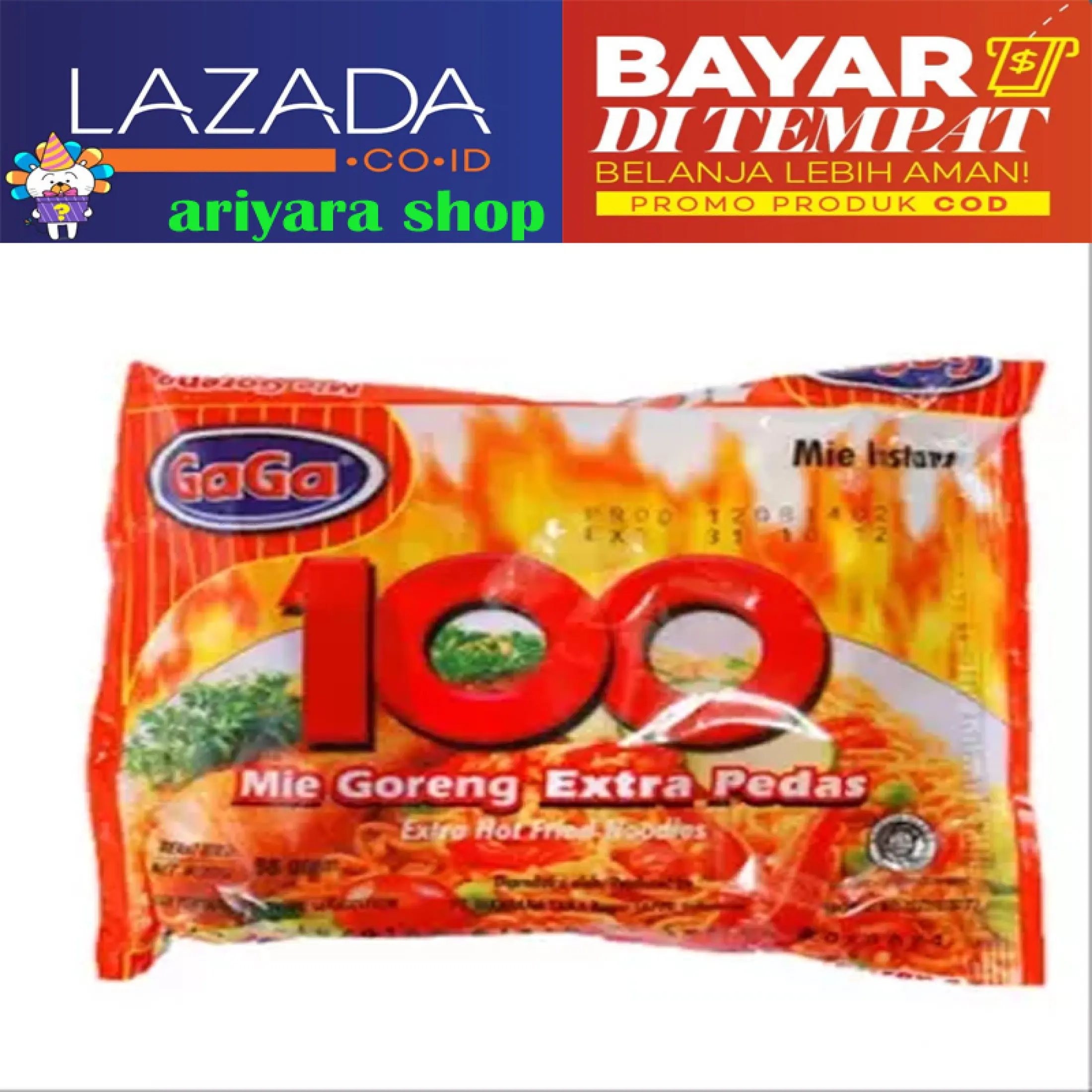 Mie Goreng Gaga 100 Extra Pedas 5pcs Cod Lazada Indonesia Mie Goreng Gaga 100 Extra Pedas 5pcs Cod Lazada Indonesia
