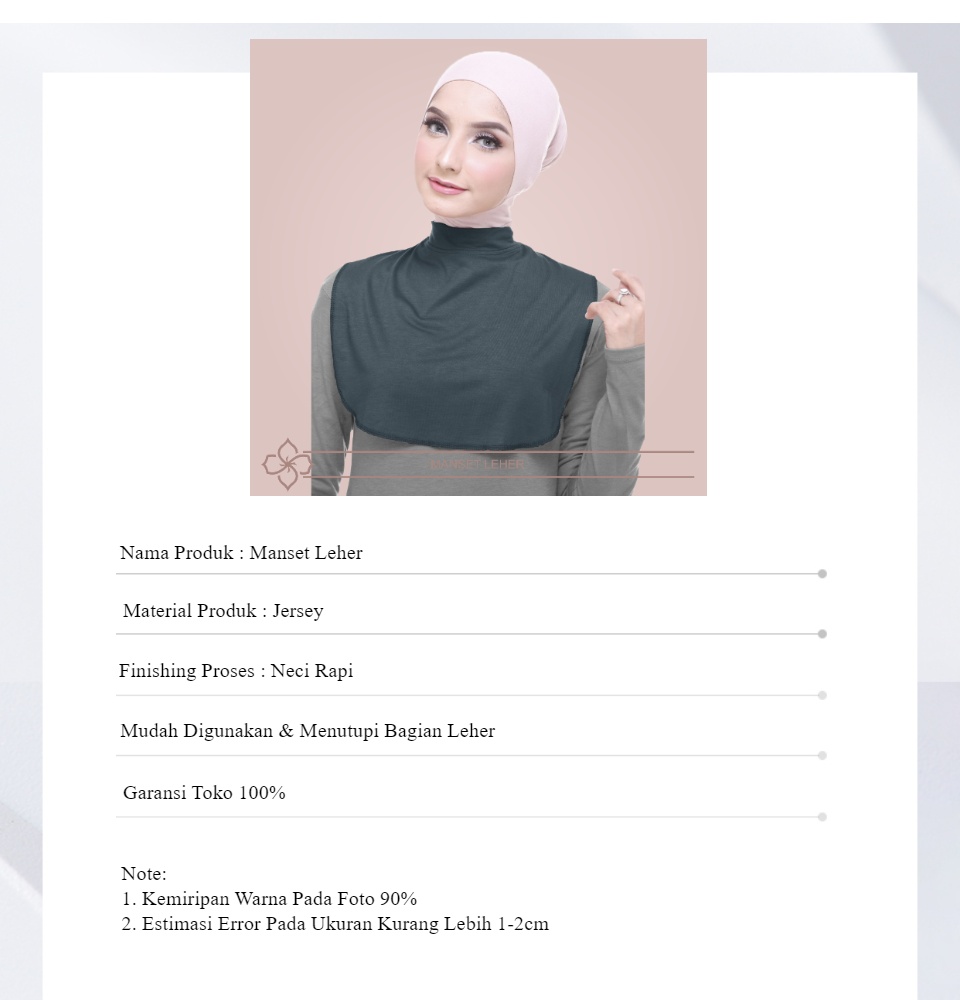 nama dalaman baju untuk hijab