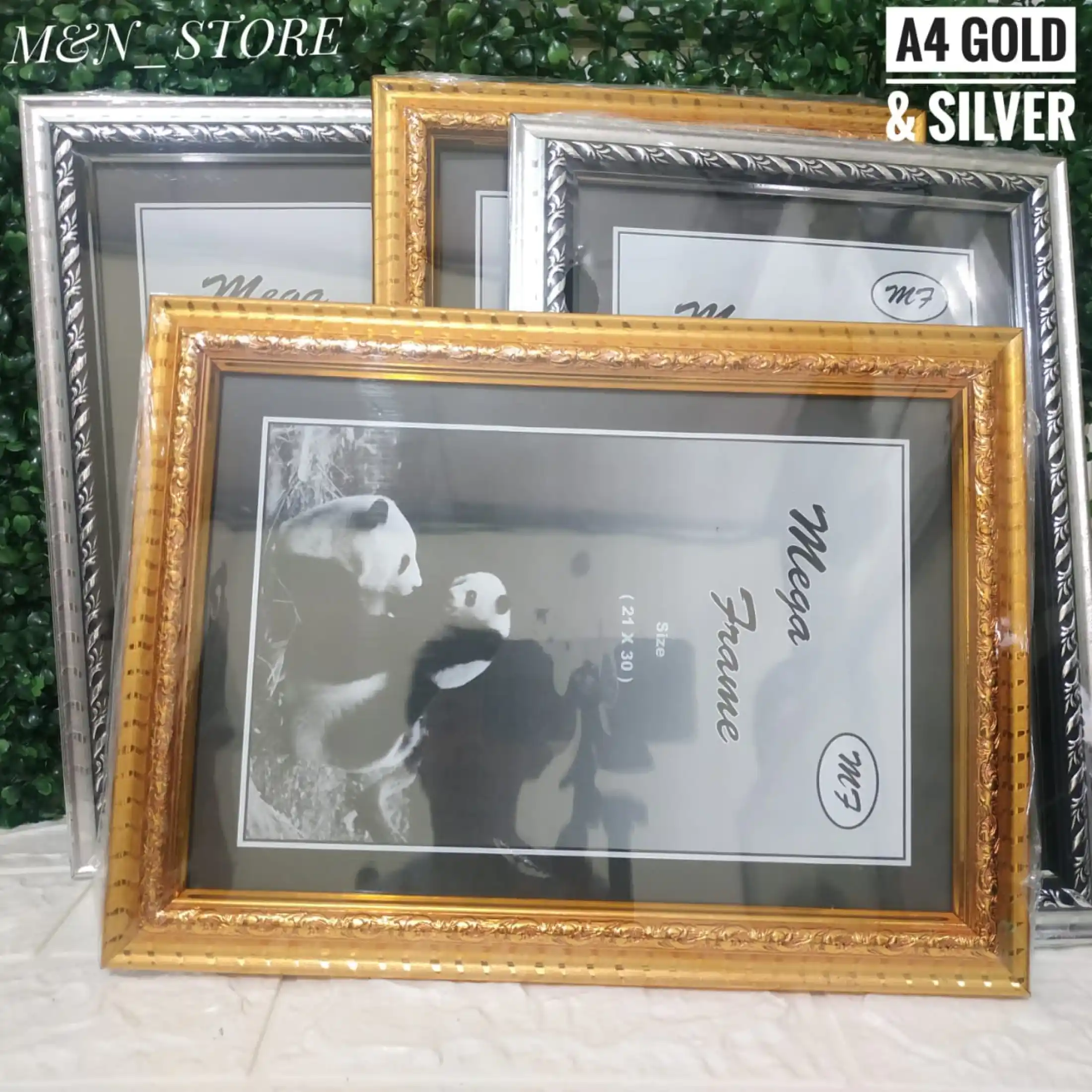 Promo Bingkai Foto 1 Set Isi 4 Frame Foto Ukuran 21x30 Gold Dan Silver Pigura Foto Frame Foto Ukuran 21x30 Warna Gold Dan Silver Lazada Indonesia