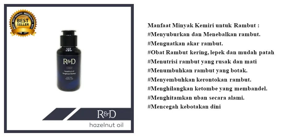 Obat Penghitam Uban Penghitam Penyubur Rambut Minyak Kemiri Alami 60 Ml Lazada Indonesia