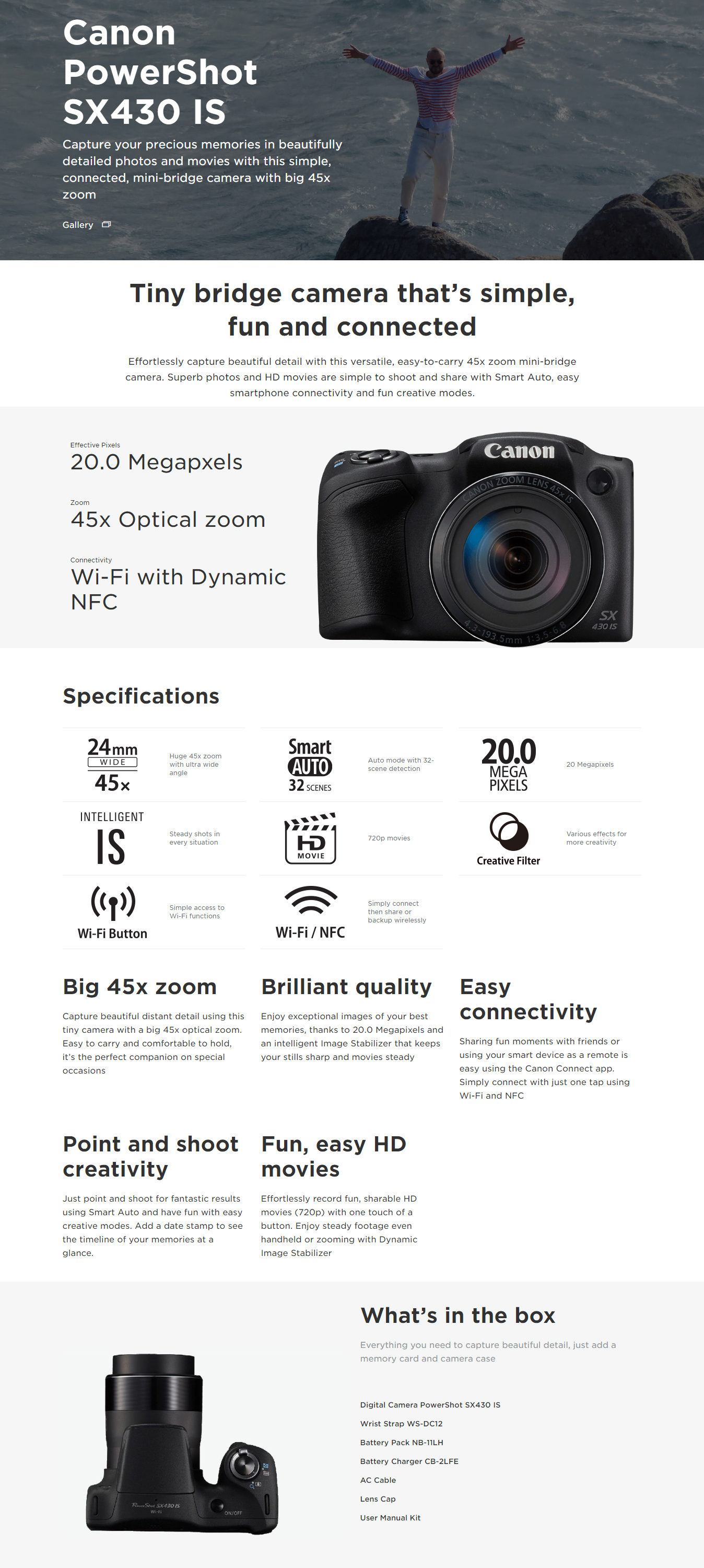 Kamera Canon Powershot Sx430 Is Kamera Prosumer Canon Sx430 Garansi Resmi Datascrip 1th Lazada Indonesia