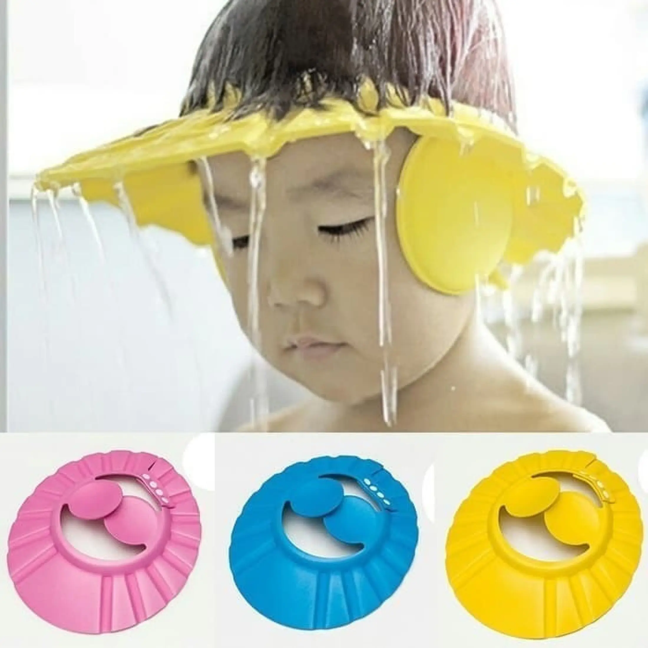 Baby Shower Cap Hat Topi Keramas Anak Bayi Mandi Penutup Pelindung Air Lazada Indonesia