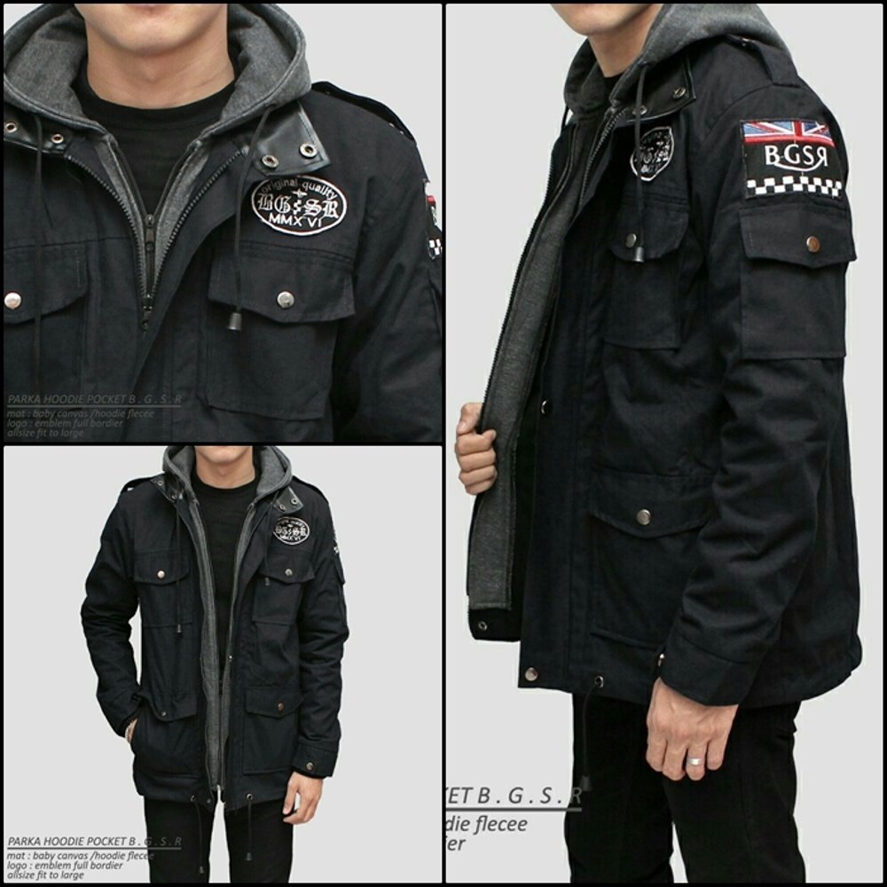 jaket parka hoodie
