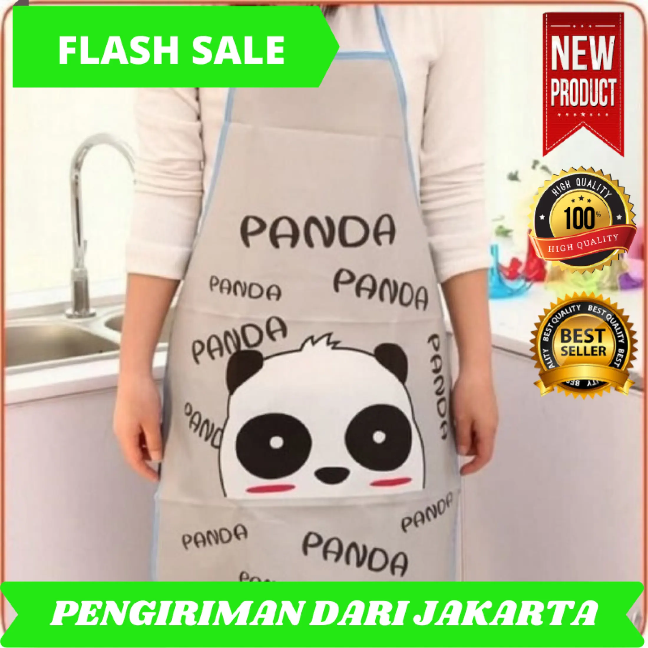 PROMO KHUSUS HARI INI Apron Masak Dengan Gambar Kartun Lucu Celemek Apron Masak Waterproof Karakter Hello Kitty Panda Minnie Apron Masak Apron Koki Apron Dagang Celemek Masak