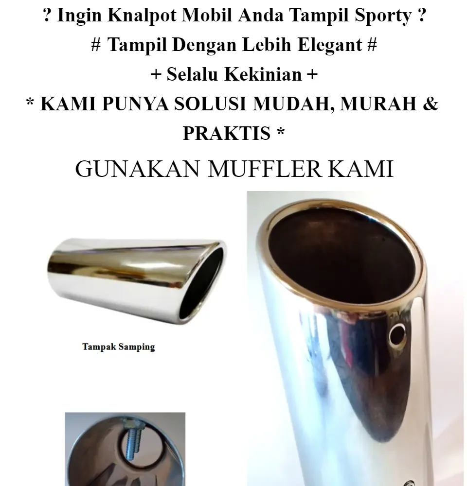 Avanza Xenia Muffler Buntut Knalpot Mobil Miring 6 Cm Avanza Xenia 2004 2016 Lazada Indonesia