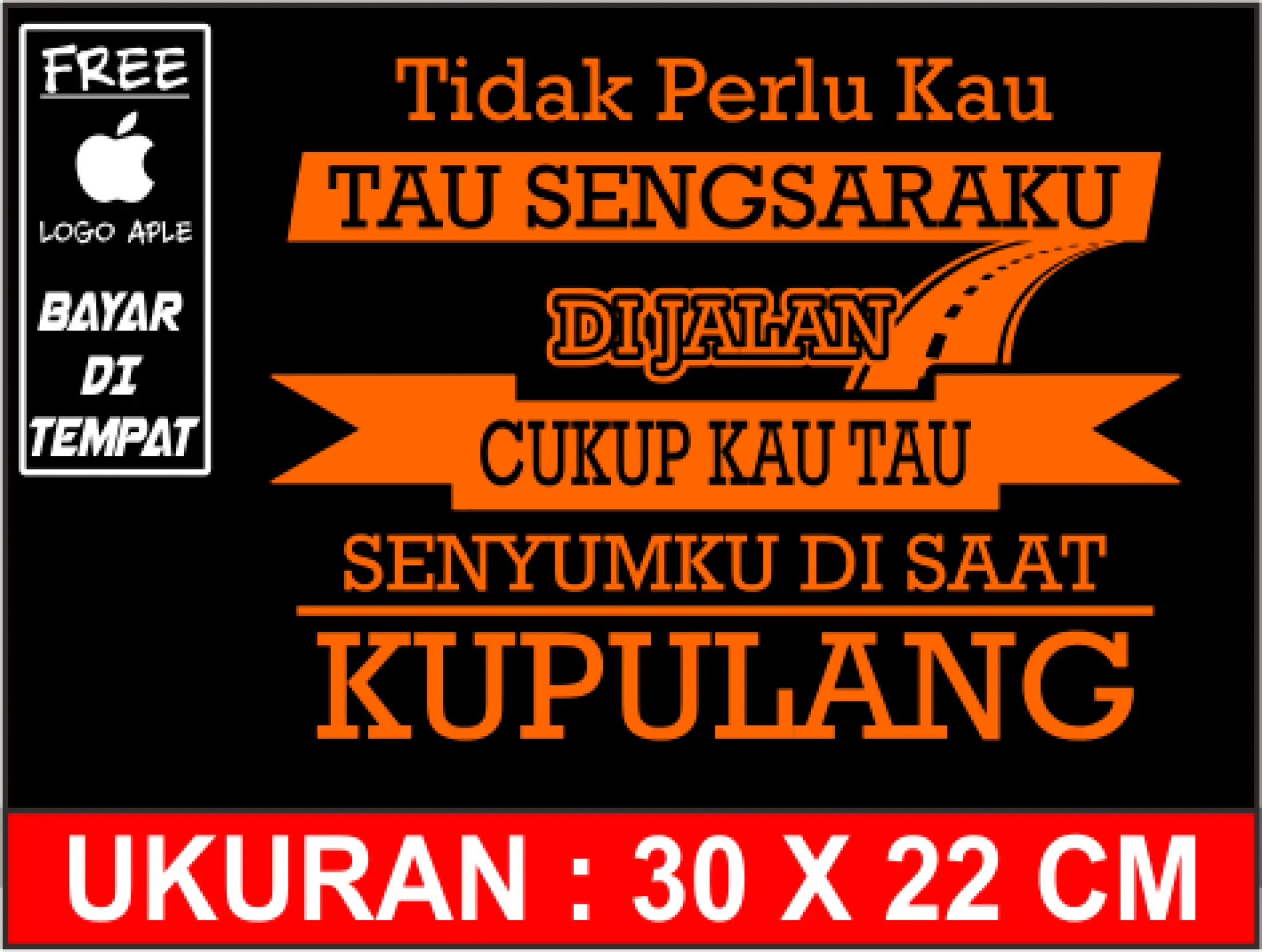 Stiker Tulisan Kata Kata Lucu Cutting Sticker Mobil Stiker Tulisan Truk Lazada Indonesia