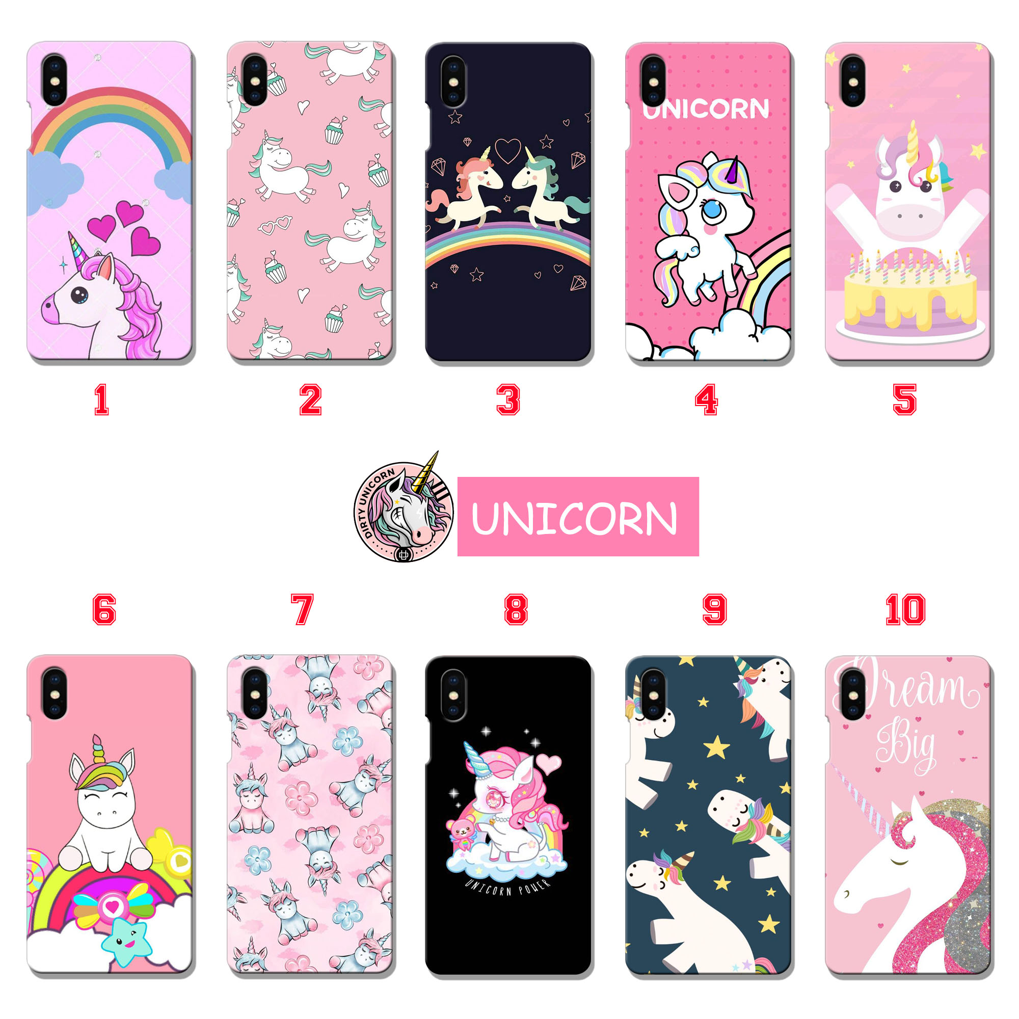 Pastilaku Case Handphone All Type Unicorn  Case Hp  Casing  
