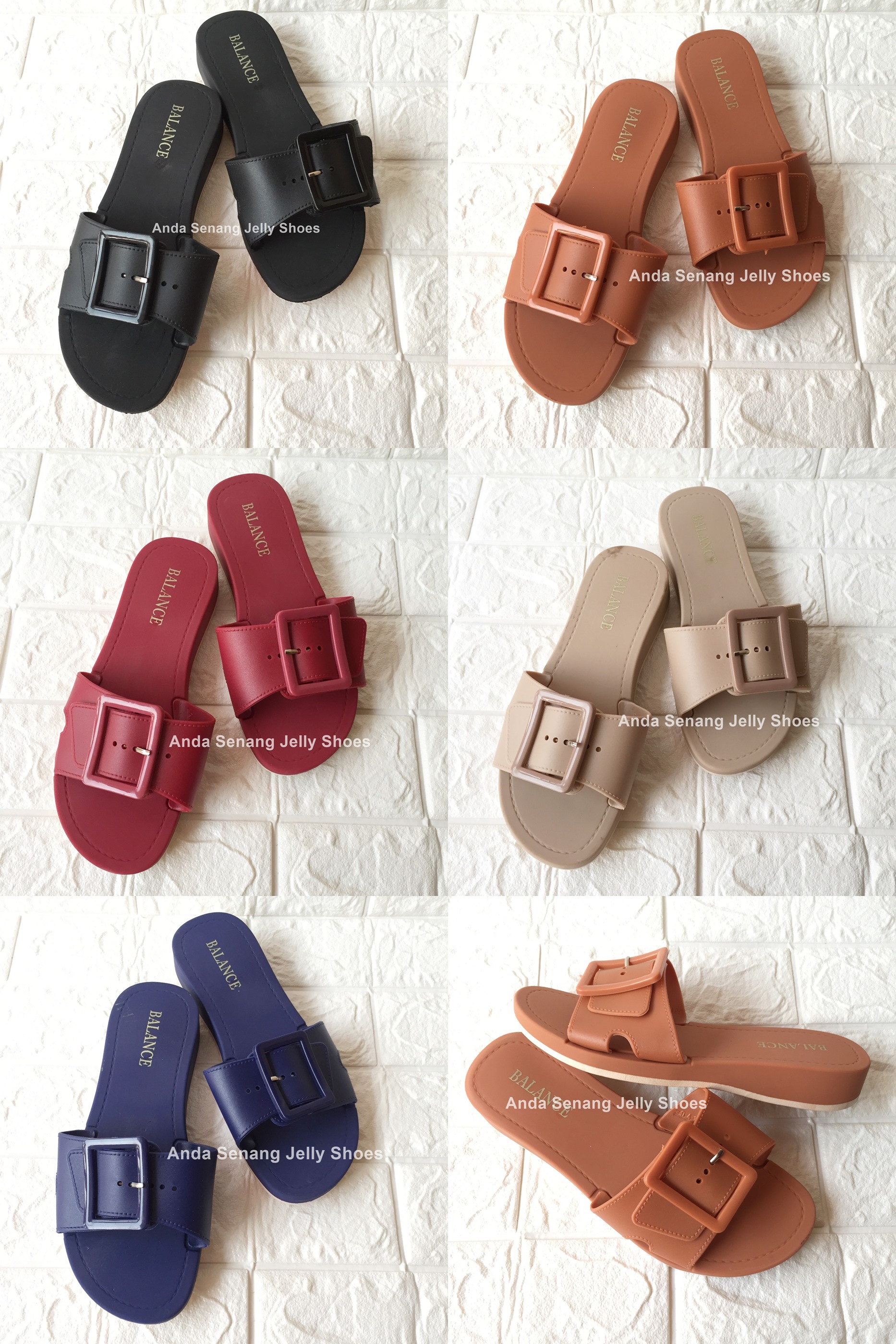 model sandal jelly