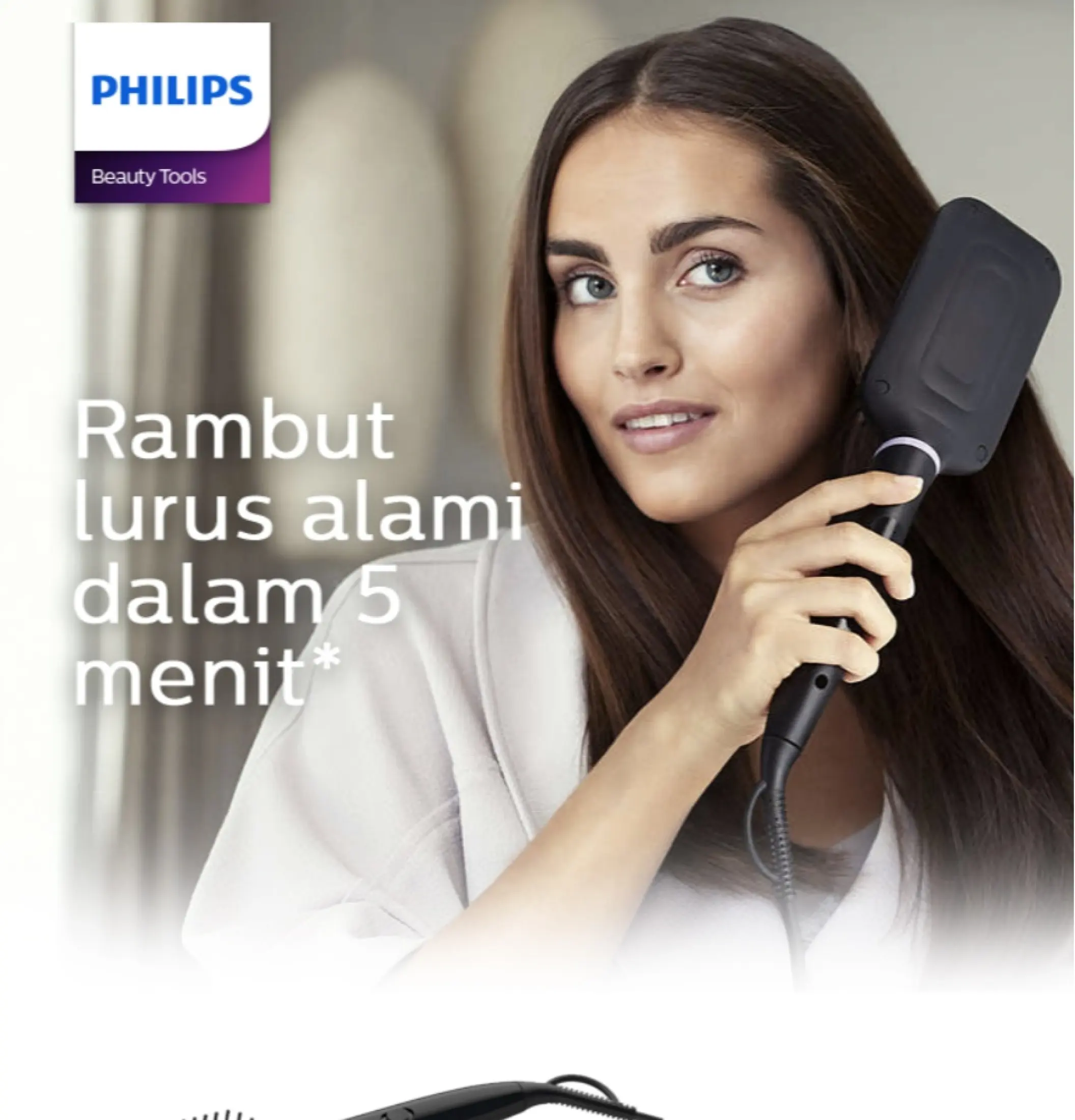 harga philips heated straightening brush