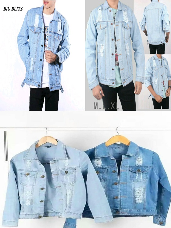 Jual Beli Jaket Jeans Levis Pria Bioblitz Bobek Premium Biru Telor Asin Harga Rp 139.900