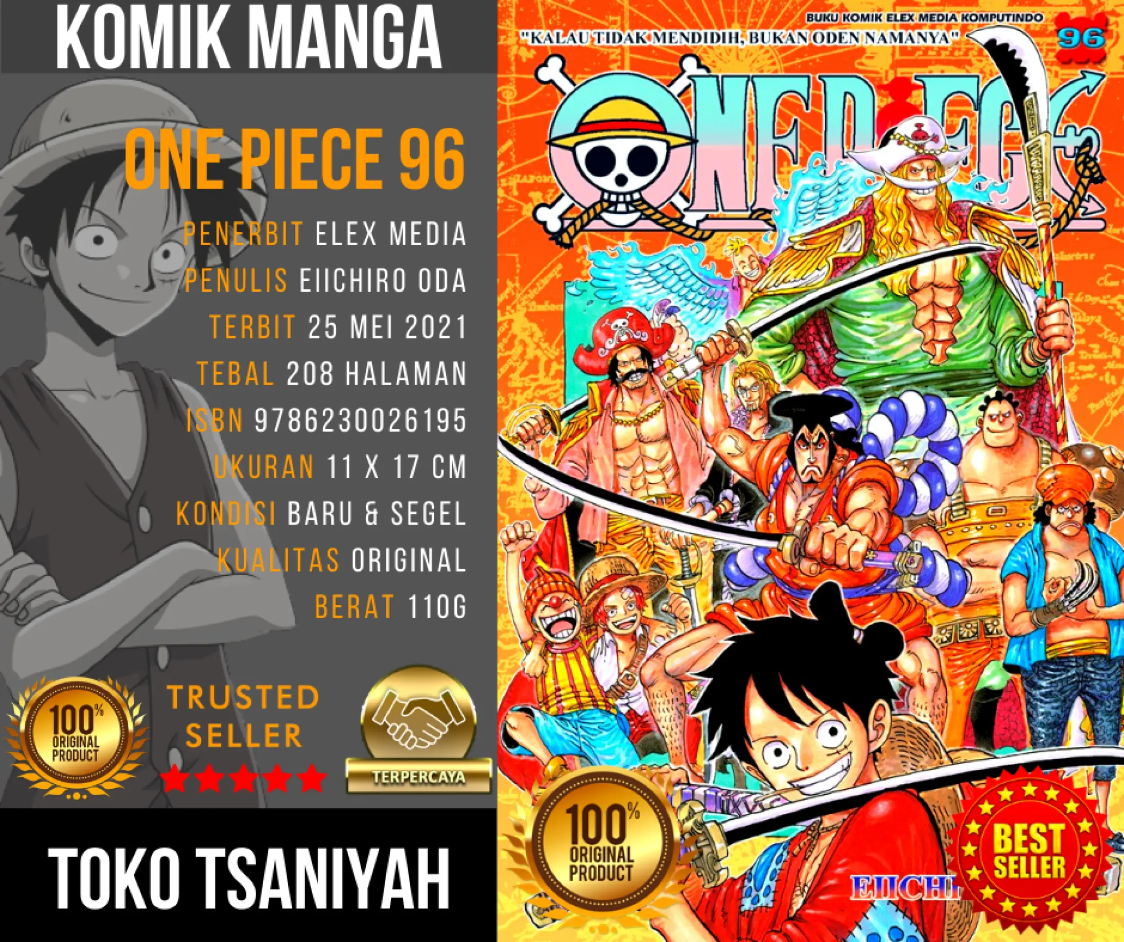 Buku Komik One Piece 96 Eiichiro Oda Komik Manga Anime Manhwa Komik Fantasi Superhero Petualangan Lazada Indonesia