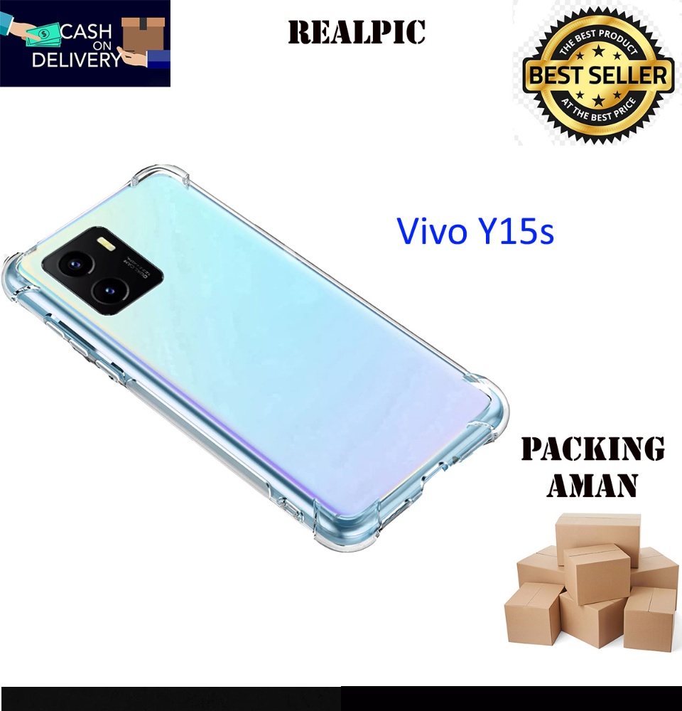 PROMO BISA COD) Casing Anti crack Soft Case For Vivo Y15s Vivo Y01