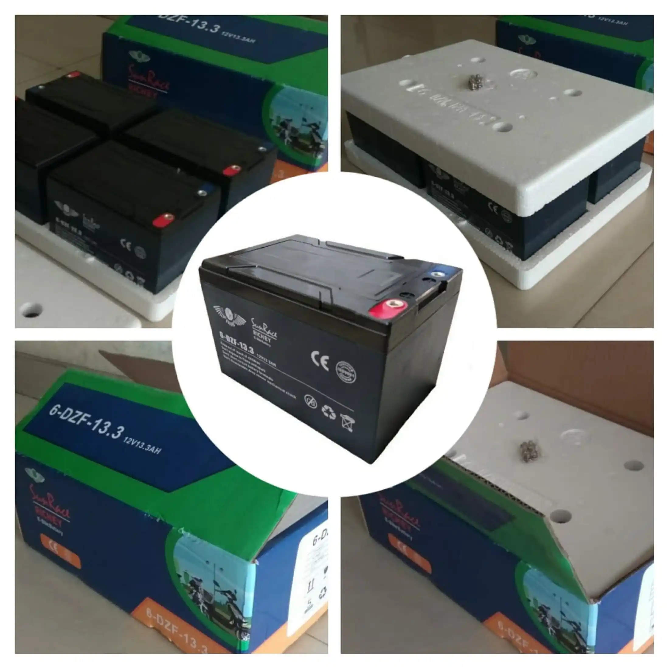 Sunrace Richey Aki Kering Sepeda Listrik 12v 22 3ah Classic Battery 6 Dzf 22 3 Lazada Indonesia