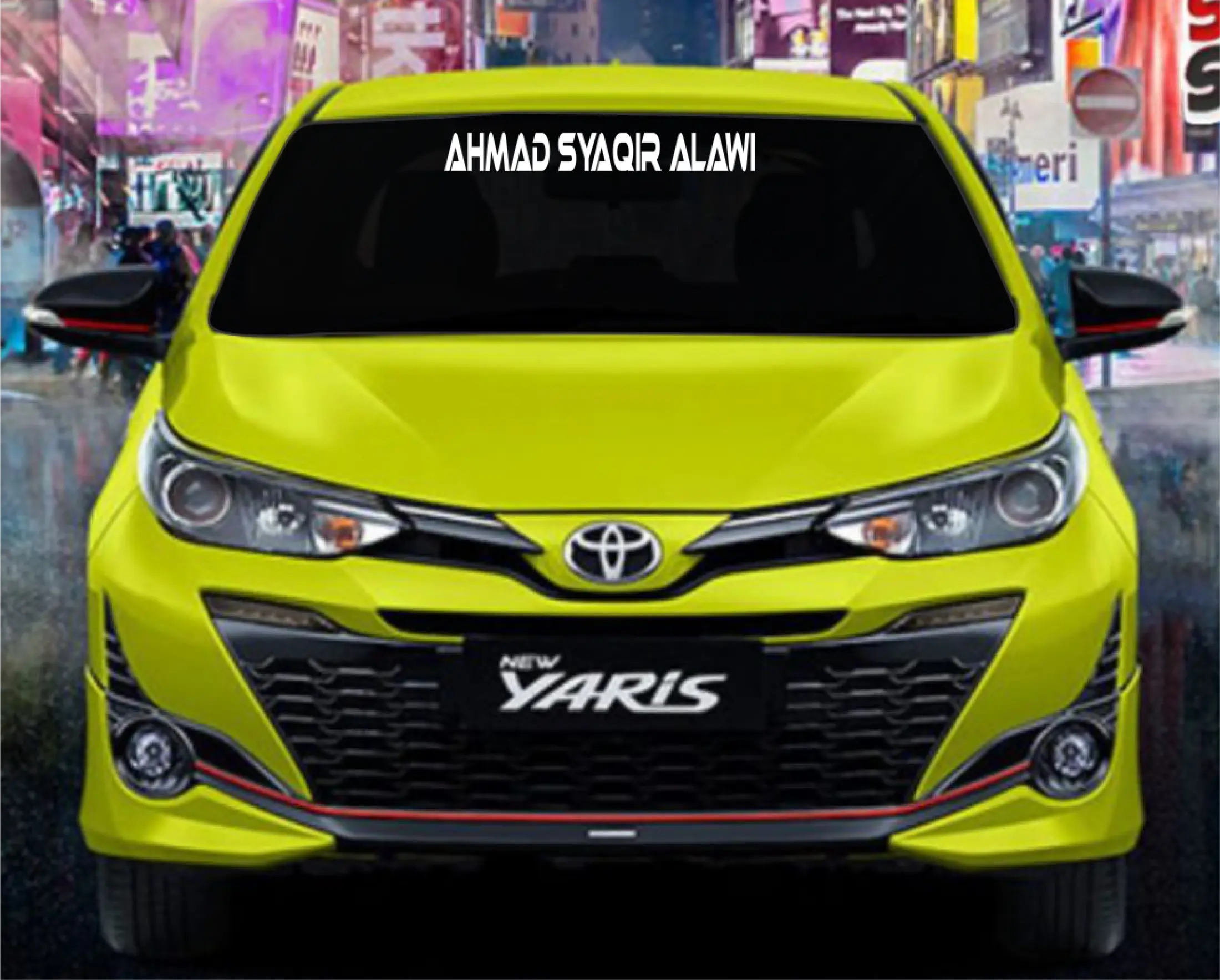 Stiker Mobil Cutting Sticker Body Dan Kaca Mobil NAMA Custom Sesuai Permintaan Lazada Indonesia