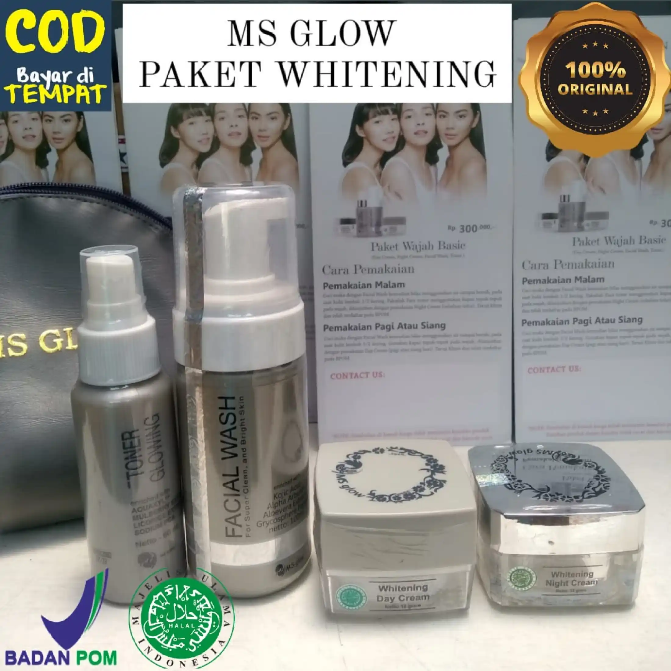 Ms Glow Paket Whitening Original 100 Bpom Ms Glow Original Ms Glow Ms Glow Whitening Series Original 100 Ms Glow Whitening Ms Glow Paket Whitening Ms