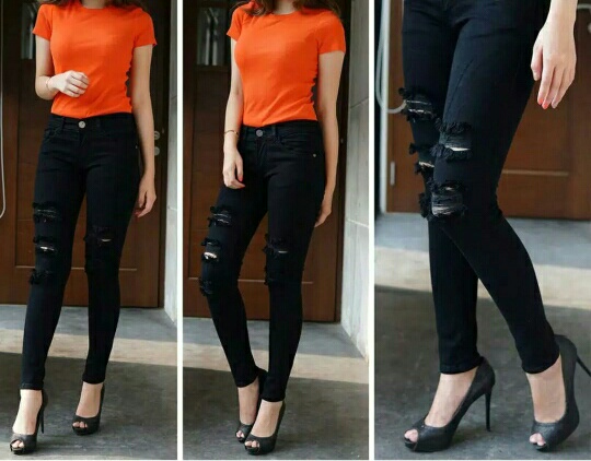 Celana Jeans Wanita Terbaru 2019 Warna Hitam