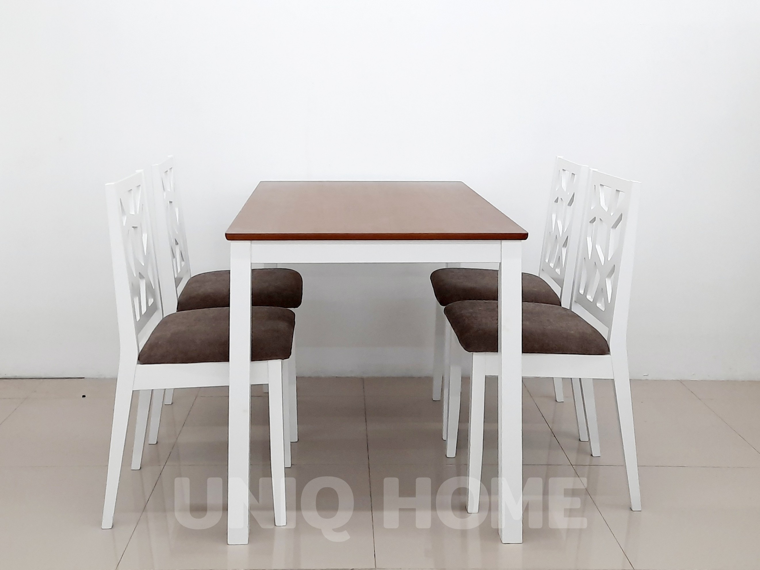 Dining Set Meja Makan 4 Kursi Solid Wood Lazada Indonesia