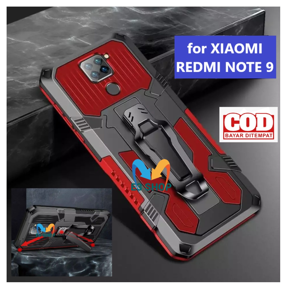 Case Hp Xiaomi Redmi Note 9 Casing Standing Back Klip Hard Case Robot New Cover Lazada Indonesia