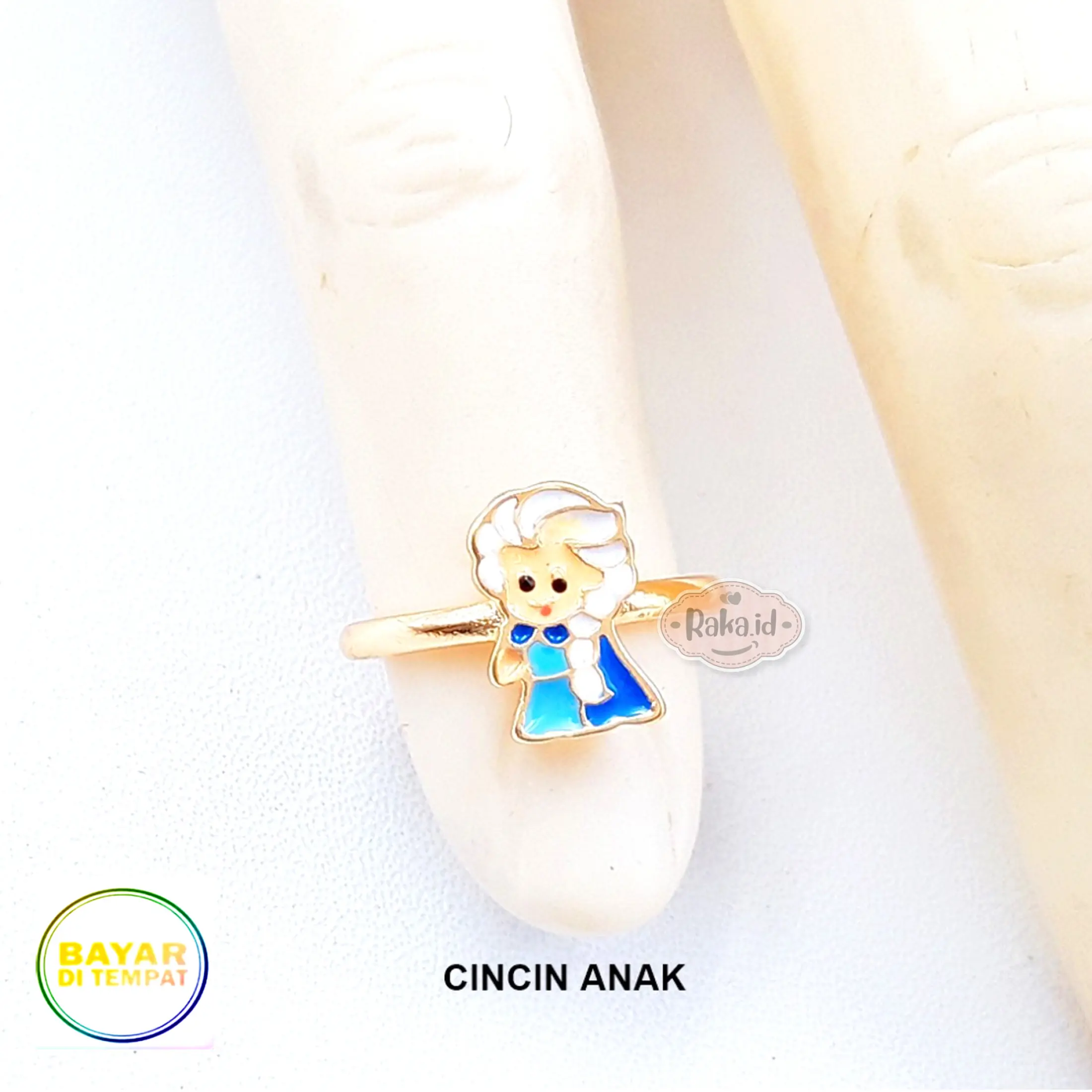 Raka Acc Cincin Anak Frozen Elsa Xug Perhiasan Cantik Anak Lapis Emas 18k Lazada Indonesia