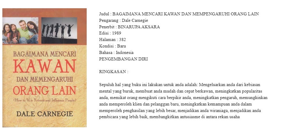 bagaimana mencari kawan dan mempengaruhi orang lain pdf bagaimana mencari kawan dan mempengaruhi orang lain pdf