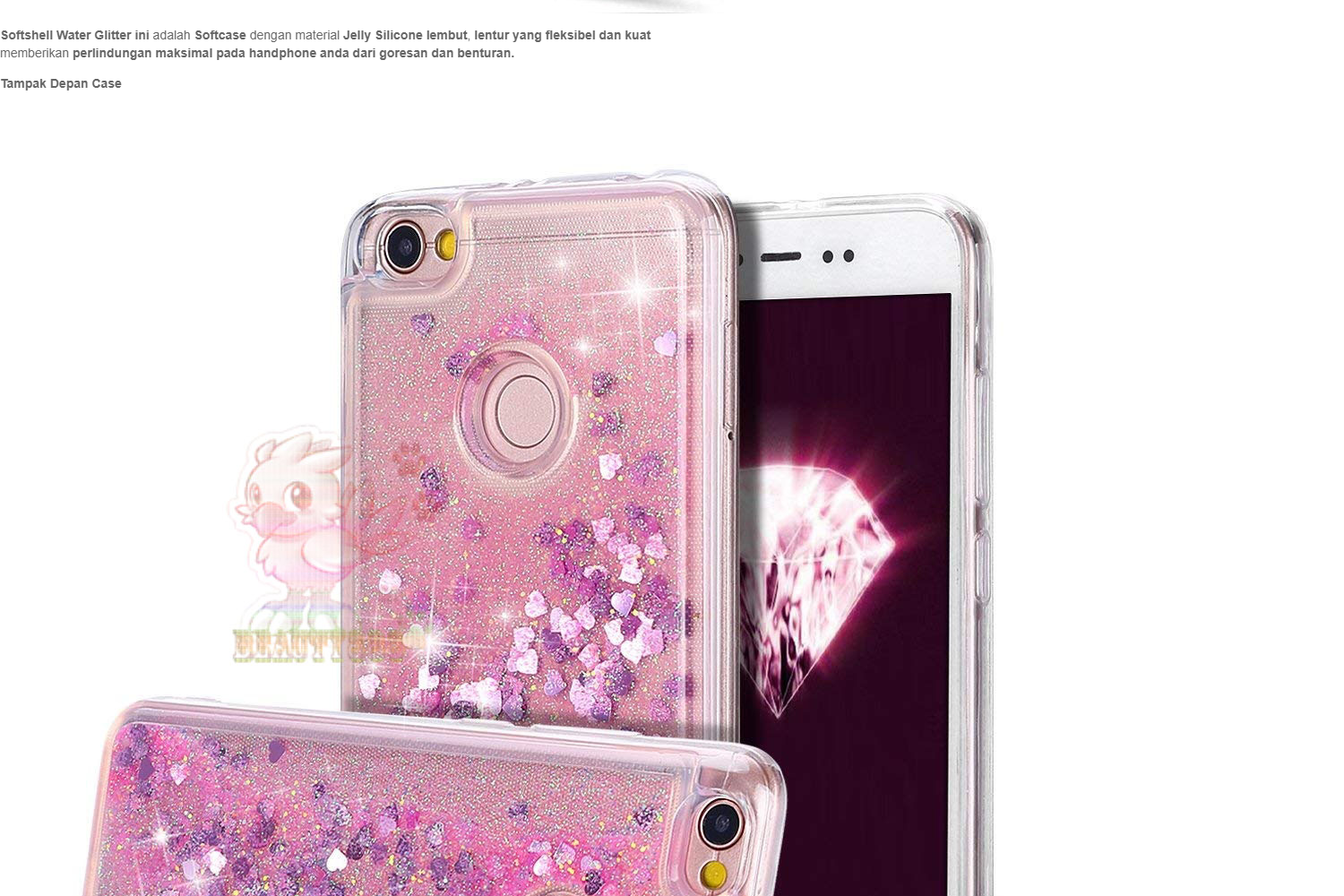 Glitter Redmi Y1 Back Pouch Redmi Y1 Case Cover Redmi Y1 Phone