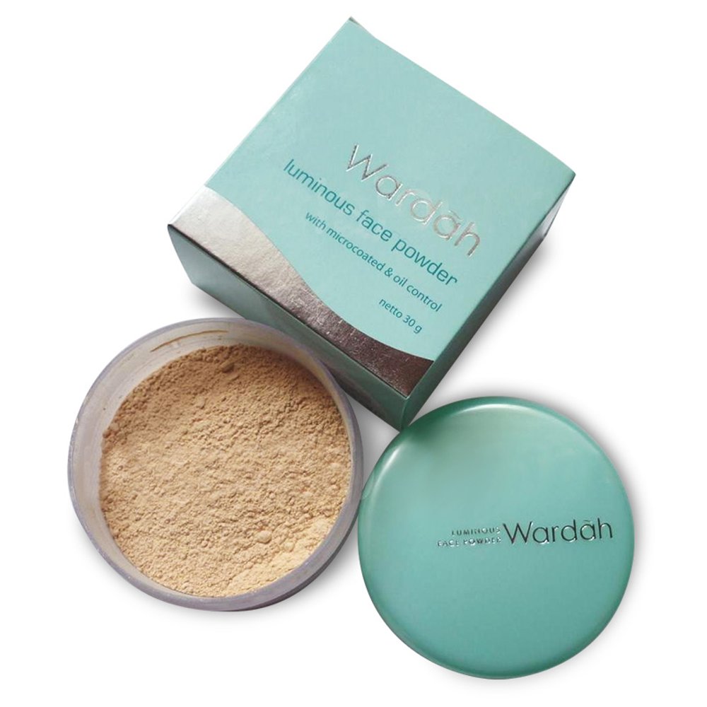 Wardah Luminous Face Powder Bedak Tabur Wajah 30g Oil Control Matte Asli Original Untuk Kulit Berminyak Berjerawat Cerah Tahan Lama Bebas Kilap Ringan