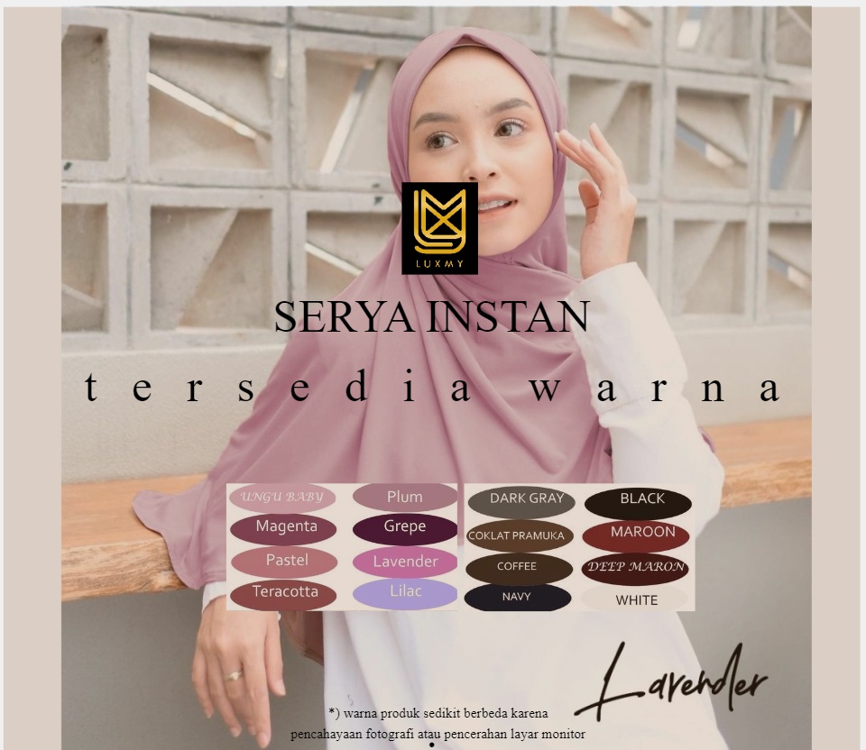 Jilbab Instan Bergo Hamidah Non Pet | Khimar Daisy Instan Bergo Malay  Jersey Premium | Luxmy Hijab | Lazada Indonesia
