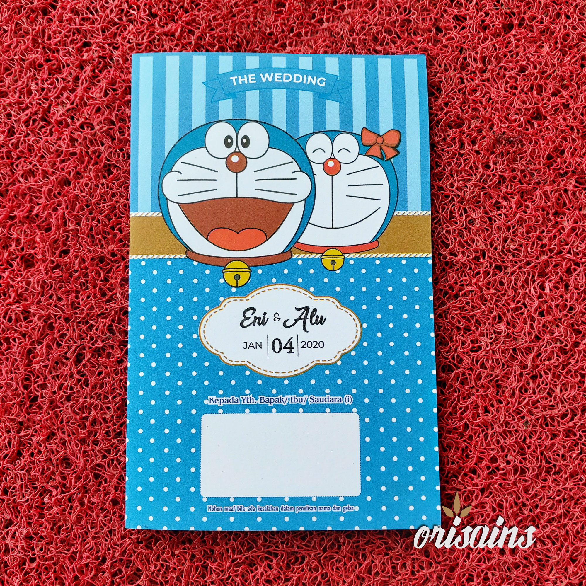  Download Desain Undangan Pernikahan Doraemon 