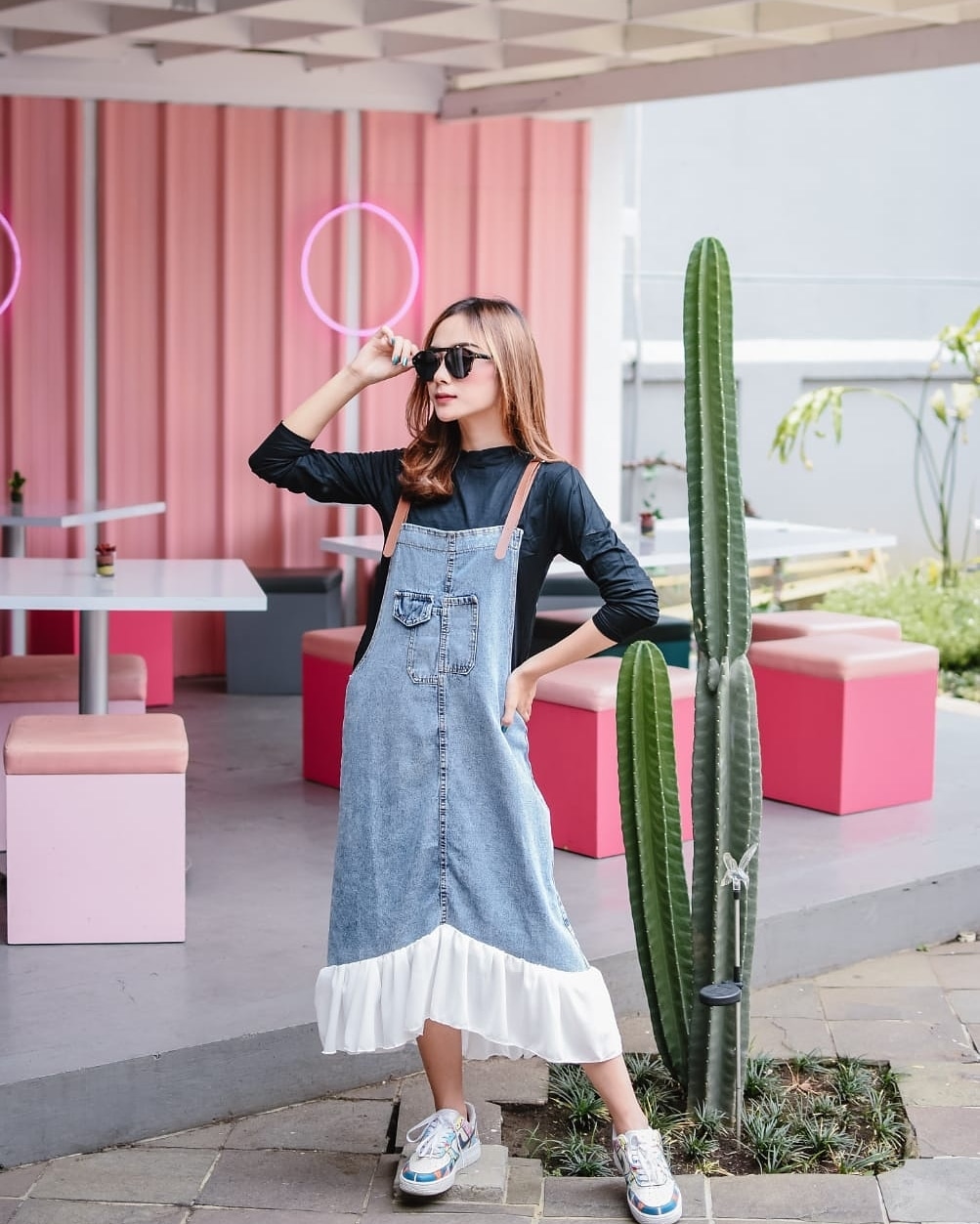 Zeni Overall Tunik / Overall Jeans 
