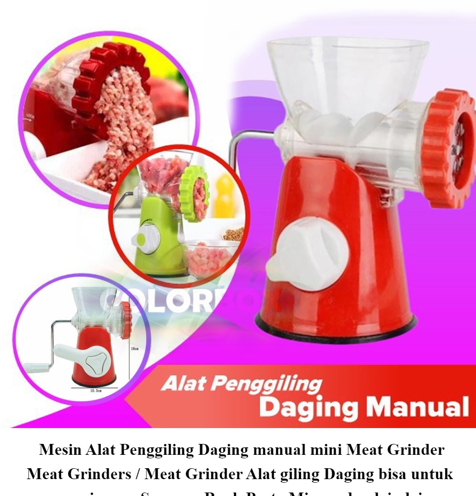 MR Alat Penggiling Daging Manual Mini Meat Grinder Gilingan Daging