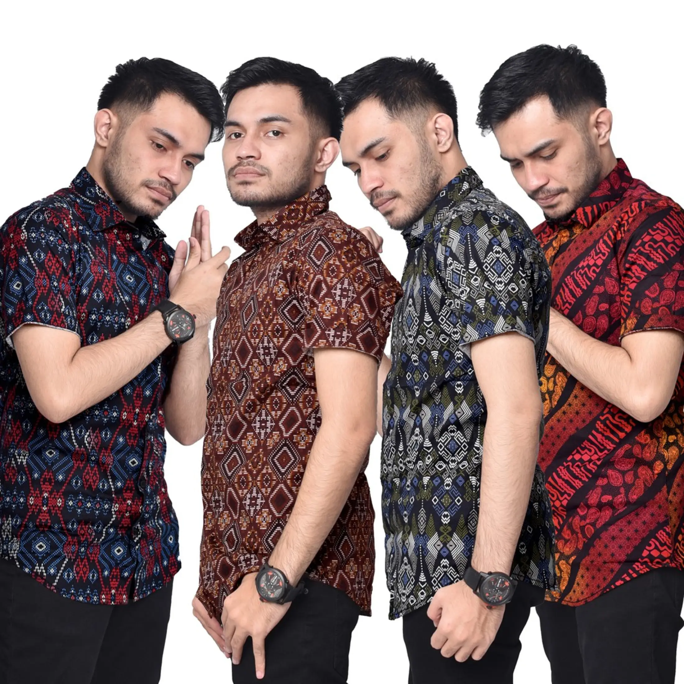 Kemeja Batik Pria Lengan Pendek Kemeja Hem Pendek Batik Kencana Baju Atasan Pria Modern Kemeja Kantor Pria Batik Pekalongan Lazada Indonesia