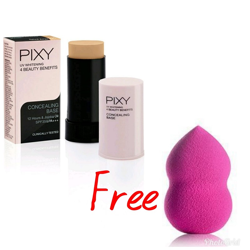 pixy uv whitening stick foundation