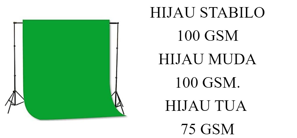 Spunbond 100 Gsm Warna Hijau Background Foto Video Layar Hijau Green Screen 200 Cm X 160 Cm Lazada Indonesia