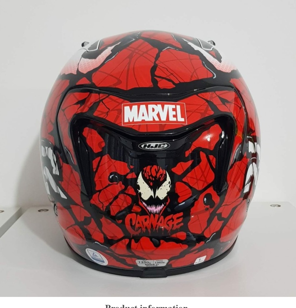 bike helmet carnage Toxic Venom Motorcycle Fog Insert Lens Full Face Rpha Carnage HJC