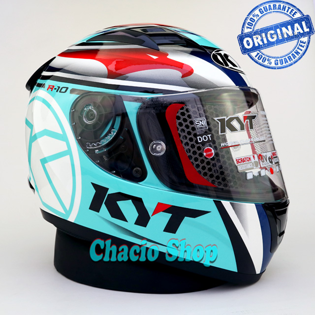 Helm Kyt Full Face R10 Aqua on Sale, 53 