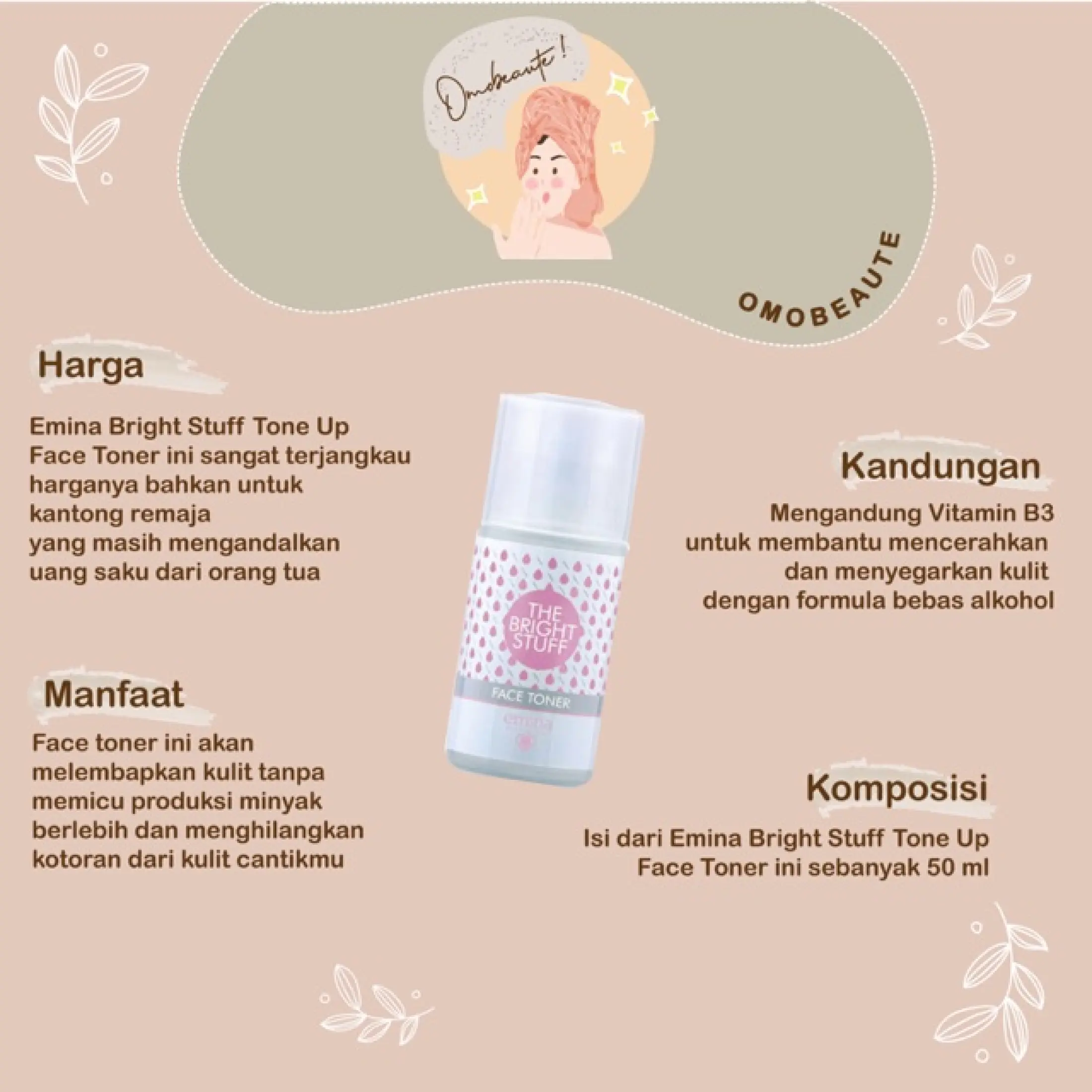 bright stuff face toner